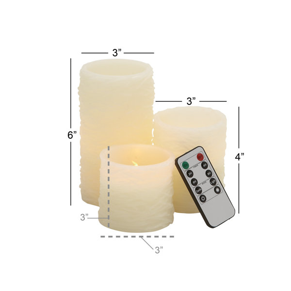 3 Piece Scented Flameless Candle Set & Reviews Joss & Main